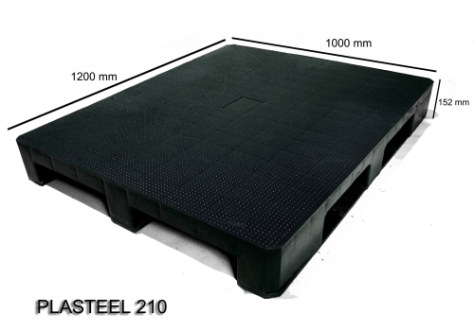 Palet plastico higiénico 1200x1000 Plasteel 210